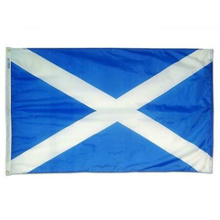 PERFECTPATIO 4 x 6 ft. Nylon - Glo St Andrews Cross Flag PE2648447